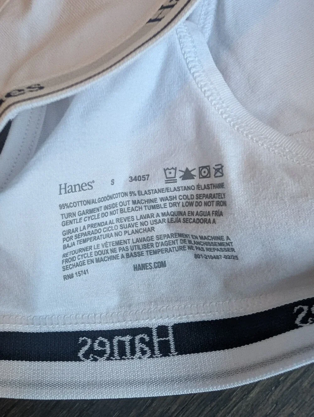 Hanes Girls' 2pk Cotton Sports Bra - Black/White Small